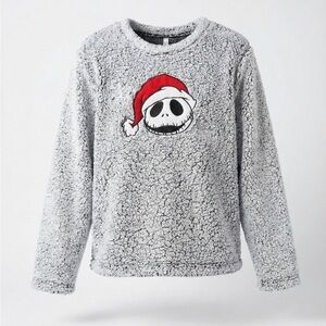 Jack Skellington Christmas Sherpa Pullover Disney Nightmare Before Christmas M